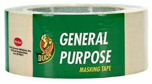 Duck General Purpose Tape, 1.88-Inch by 60-Yard, Single Roll, Beige 1 ea 2pk