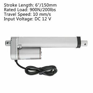 6&#034; Stroke Linear Actuator DC12V Electric Motor 900N Waterproof 150mm AV