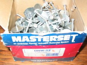 Masterset HNW-32 1&#034; Washer head x 2-3/8&#034; 8mm Powder Actuated Nails Hilti Ramset