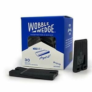 Wobble Wedges Rigid Plastic Shims, 30 Pack - Multi-Purpose for Home 30