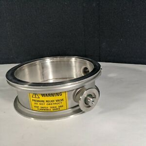 Vacuum system ISO 160 measuring piece with NW25 flange and over pressure valve