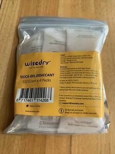 wisedry silica gel desiccant 112 gram x 4 packs
