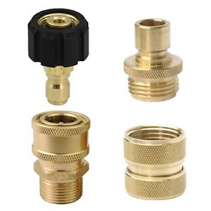 PLG High Pressure Washer Hose Adapter C M22-143/8+3/4&#034; Q/C Set