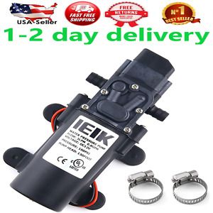 IEIK 12 Volt Diaphragm Pump 3LPM 0.8 GPM 100PSI Self Priming Sprayer Pump 12V...