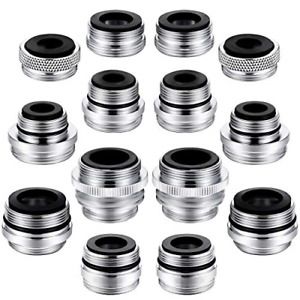 14 Pieces Aerator Adapter Kit Kitchen Faucet Adapter Female To Male Faucet Water