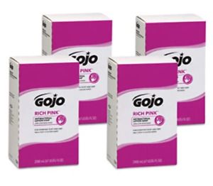 GOJO RICH PINK Antibacterial Lotion Soap, 2000 mL Lotion Soap Refill for GOJO PR