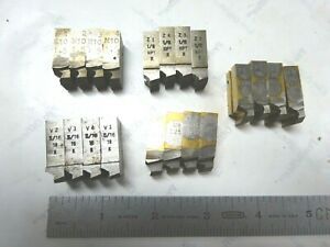 5 - SETS GEOMETRIC CHASERS FOR A 9/16 D DIE HEAD