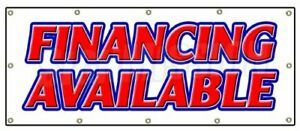 48&#034;x120&#034; FINANCING Available Banner Sign Easy Credit we Finance here Pay here