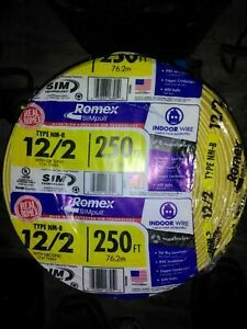 *2 Rolls* Romex 12/2 Wire (500ft Total)