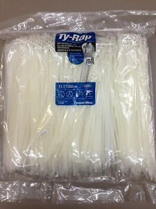 TY26M Cable Tie 40lb 11&#034; Natural Nylon, 1000 Per Bag