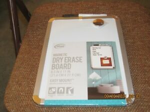 Dry Erase Board with Marker - Magnetic Whiteboard 8.5”X11” NEW