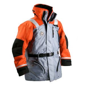 FIRST WATCH AC-1100-OG-XL AC-1100 Flotation Coat - Orange/Grey - X-Large