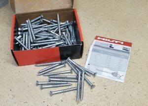 HIlti 433050 concrete screw 1/4&#034;  2 3/4&#034;  100 screws per box - Kwik-con II+