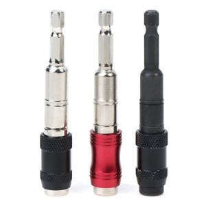6.35mm Screw Drill Tip Drill Screw Tool Change Locking Bit Holder Drive Gu CW