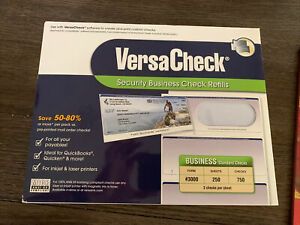 Versacheck Secure Checks - 750 Blank Business Checks - Blue Premium - 250 Sheets