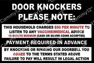 Door Knockers no Solicitation for Vaccine / Medical SVG For Cricut an other