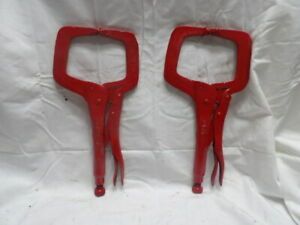 Two Pair of Vise-Grip 11R Locking Clamp Pliers USA