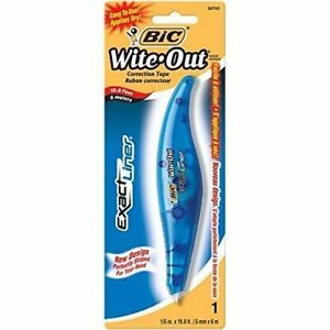 Bic Woelp11-White White Exact Liner White Out Correction Tape