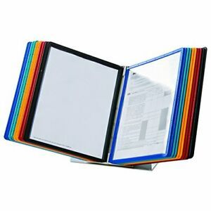 DURABLE VARIO 20-Panel Desktop Reference System Assorted Color Borders 536100