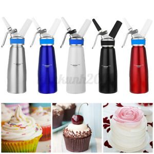 500ML Whipped Cream Dispenser Attachments Cream Chargers W/3 Decorating