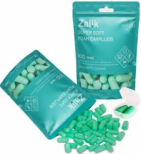 Ear Plugs 100 Pair For Sleeping Reusable Soft Foam Earplugs Noise Cancelling