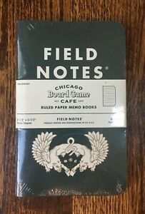 Field Notes Chicago Board Game Edition SEALED 3 Pack - Rare