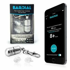 EarDial HiFi Earplugs - Invisible Hearing Protection for Concerts Music Festi...