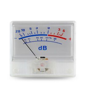 White Panel High-Precision Audio Power Amplifier VU Meter DB Level Header