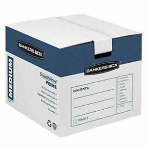 Bankers Box SmoothMove Prime Moving Boxes Tape-Free FastFold Easy Assembly Ha...