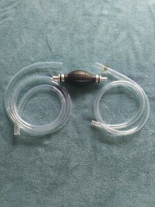 US  Liquid Transfer Siphon Hand Pump Kit Manual Plastic Sucker Fuel Gas Tank