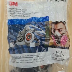 3M 6100 Half Facepiece Reusable Respirator, Respiratory Protection Size SMALL