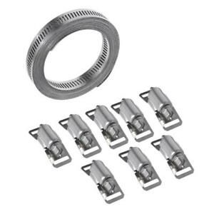 Large Adjustable Clamp Worm Gear Hose Clamps Band Clamp Marine Fuel Line Clamp