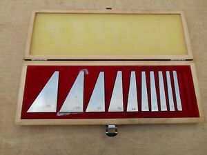 10 PIECE FLAT ANGLE BLOCK SET , WAS 12 PIECE , MISSING 2 PIECES