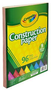 CRAYOLA 99-3000 Construction Paper, 9 x 12-In., 96-Sheets - Quantity 4