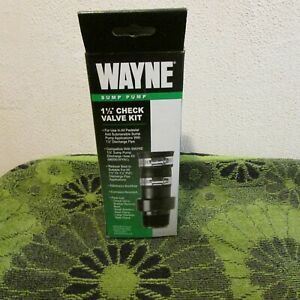 New Wayne Sump Pump 1 1/2&#034; Check Valve Kit. 1 1/4&#034; Discharge Installation (PVC)