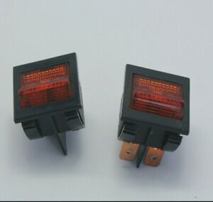 Lot Of 2 Eaton 2600A21E Illuminated Rocker Switch 16A 250VAC New