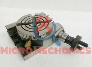 New 3&#034; Inch (80 mm) Horizontal And Vertical Rotary Table 4 Slot Milling Machine