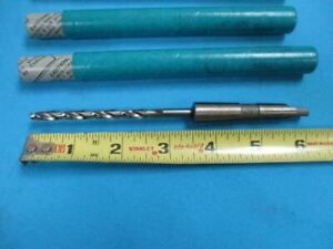 13/64&#034; High Speed Drill Bit Morse Taper # 1 U.S.A. NEW ( 2 Pcs. )