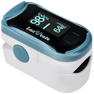 Zacurate Pulse Oximeter Fingertip, Blood Oxygen Saturation Monitor, SpO2, Blue
