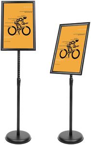 DISPLAYSWORKER Adjustable Poster Sign Stand 11 x 17,Floor-Standing Sign Holder x