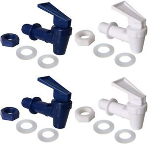 #1 Dispensador De Agua Llave Grifo De Repuesto 2 Dispensadores Blancos Y 2Azules