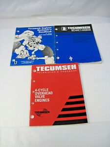 Three (3) Tecumseh Engine and Transmission Mechanics Technicians Handbooks