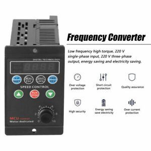 220V 750W Single Phase 3-Phase Variable Frequency Drive Converter Motor 4-digit