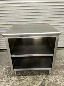 33x30 Solid Stainless Steel Enclosed Table Open Cabinet Base Work Prep Top #6432
