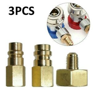 1 Set FOR Convert R12 To R134a Refrigerant Bottle Adapter, LP &amp; HP Connections