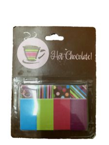 Hot Chocolate Stick-On Flags Colored