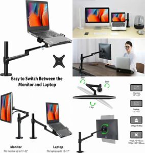 Viozon Laptop/Notebook/Projector Mount Stand, Height Single arm, Black