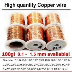 0.1mm - 0.4mm Enamelled Coil Copper Winding Wire Magnet Motor Generator Electric