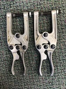 Used KNU-VISE P-1200 Welding Aviation Aircraft Hand Locking  Clamps Pair Of Two