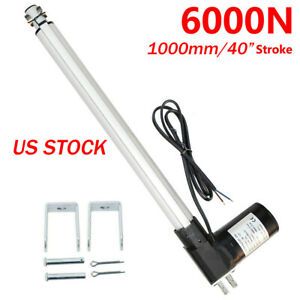 Heavy Duty 330lbs 6000N Linear Actuator 1000mm Electric Motor Auto Lift DC 12V